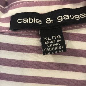 Cable & Gauge Tops - NWOT XL cable & gauge Button-up Blouse Purple Cable & Gauge Tops - NWOT XL cable & gauge Button-up Blouse Purple